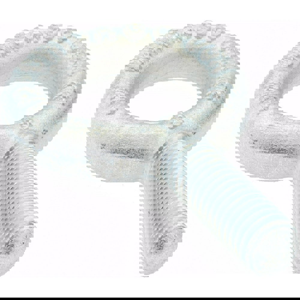 Fixed Lifting Eye Bolt: Without Shoulder, 2,600 lb Capacity, 1/2-13 Thread, Grade C-1035 Forged Steel